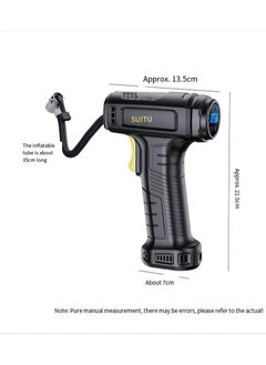 SUITU Digital Car Tyre Inflator Air Compressor with Auto Stop and LED Light 12V Fast Portable Air Pump for Car Bicycle Motorcycle Ball Air Mattress  - Image 5