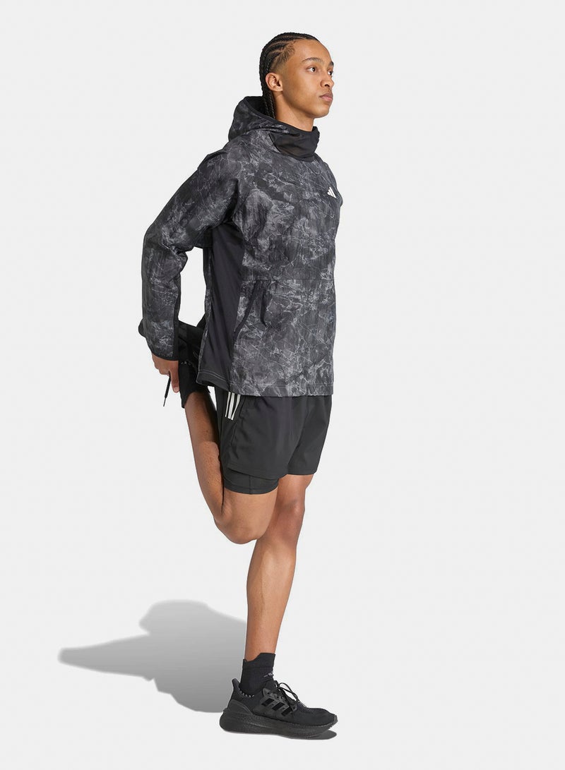 Adidas Own The Run Spray Dye Hoodie Unitefit - Image 3