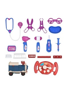 Generic New retro small train toys set multifunctional play house baby electric kitchen train children's toy car can sit people  - Image 2