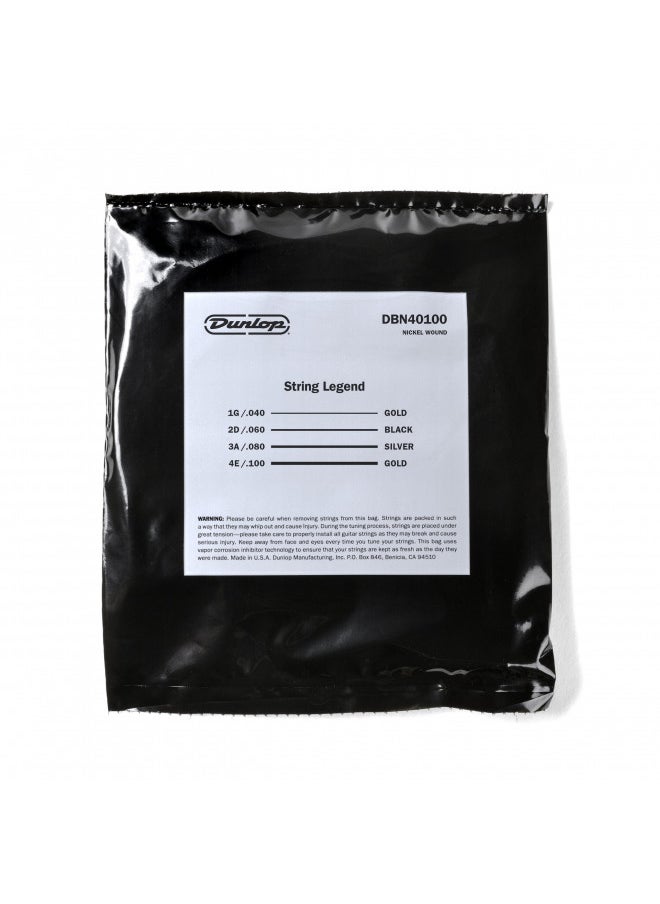 JIM DUNLOP JIM DUNLOP DBN40100 Nickel Wound Bass Strings, Light, .040.100, 4 Strings/Set  - Image 2