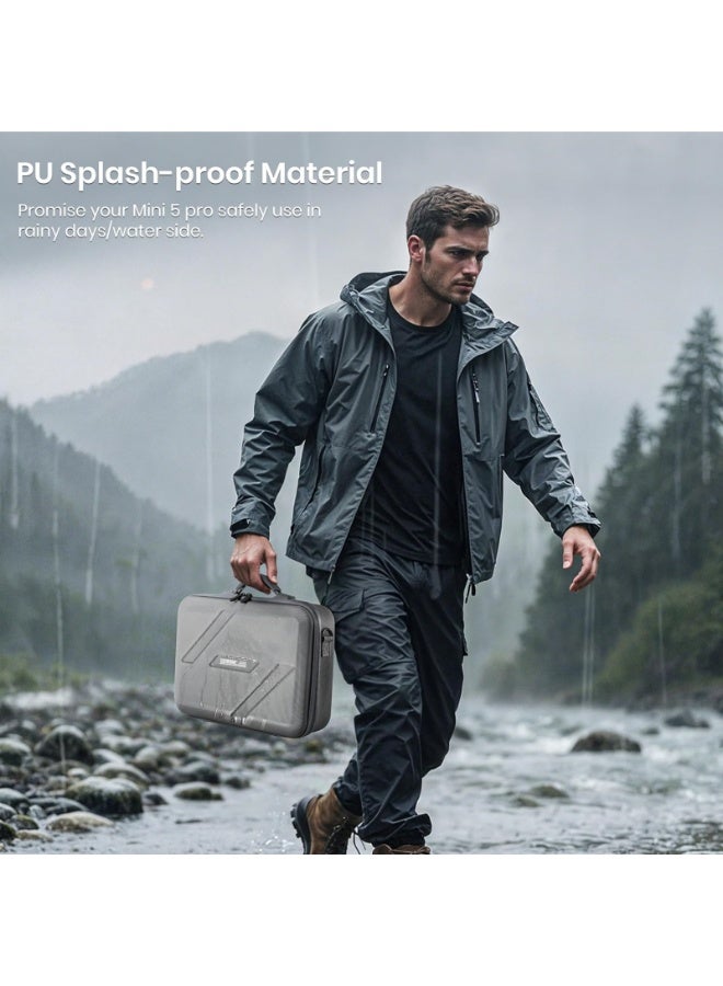 STARTRC Mini 5 Pro Case, Portable Travel Case for DJI Mini 5 Pro Accessories, Storage Bag for RC2/RC Controller, Battery Charger Hub - Image 5