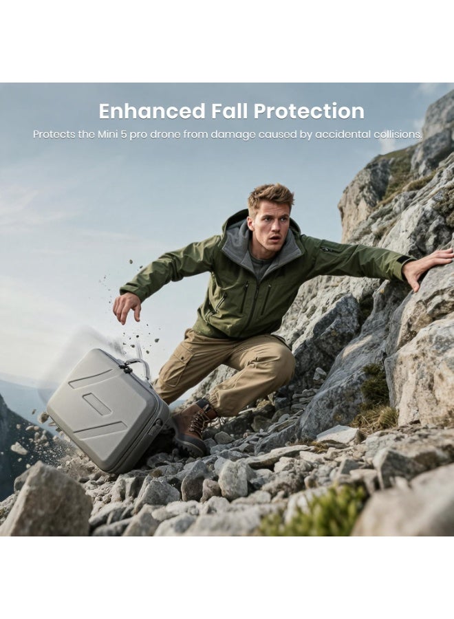 STARTRC Mini 5 Pro Case, Portable Travel Case for DJI Mini 5 Pro Accessories, Storage Bag for RC2/RC Controller, Battery Charger Hub - Image 3