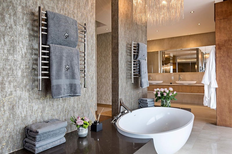 Amba Amba Jeeves ECP Model ECurved 12Bar Hardwired Towel Warmer in Polished  - Image 2