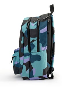 Mintra Day Pack  4P (Laptop pocket) - printed - Sky Blue Camo  - Image 2