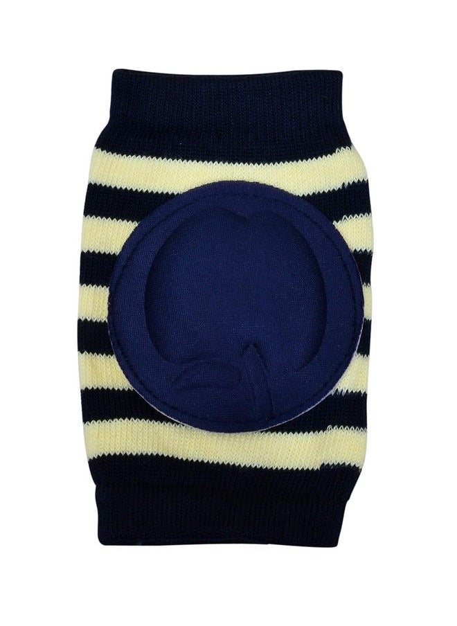 The Little Lookers Baby Knee Pads For Crawling Antislip Padded Stretchable Elastic Cotton Soft Breathable Comfortable Knee Capelbow Safety Protector In Attractive Colors (6 Months 2 Years) (Navy Blue Pack Of 1)  - Image 3