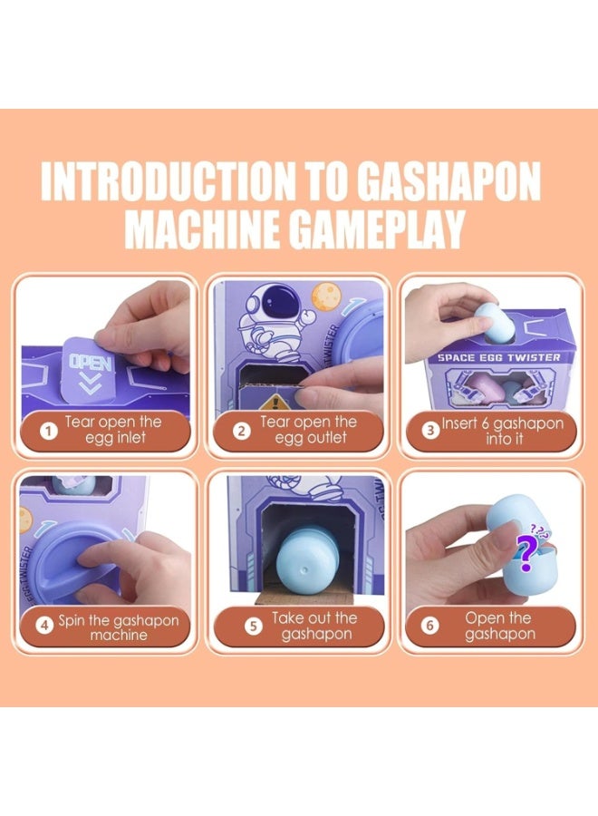 MAGIC VAULT Mini Claw Machine Kids, Mini Vending Machine, Space Egg Twist Toy, Surprise Eggs With Toys Inside For Birthdays, Egg Hunt Gift - Image 4