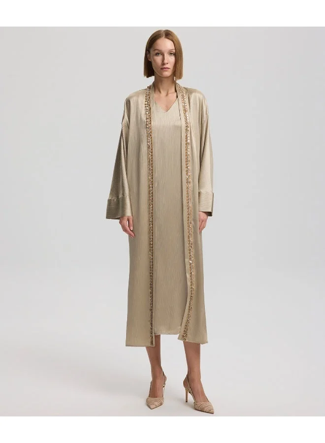 Ipekyol Relaxed Fit V-Neck Midi Dress