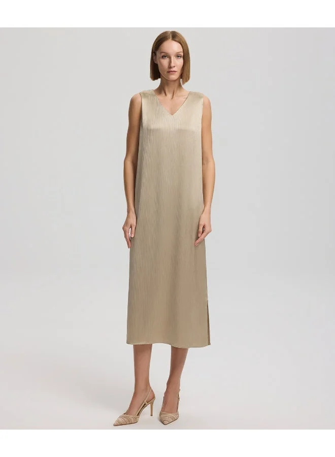 Ipekyol Relaxed Fit V-Neck Midi Dress