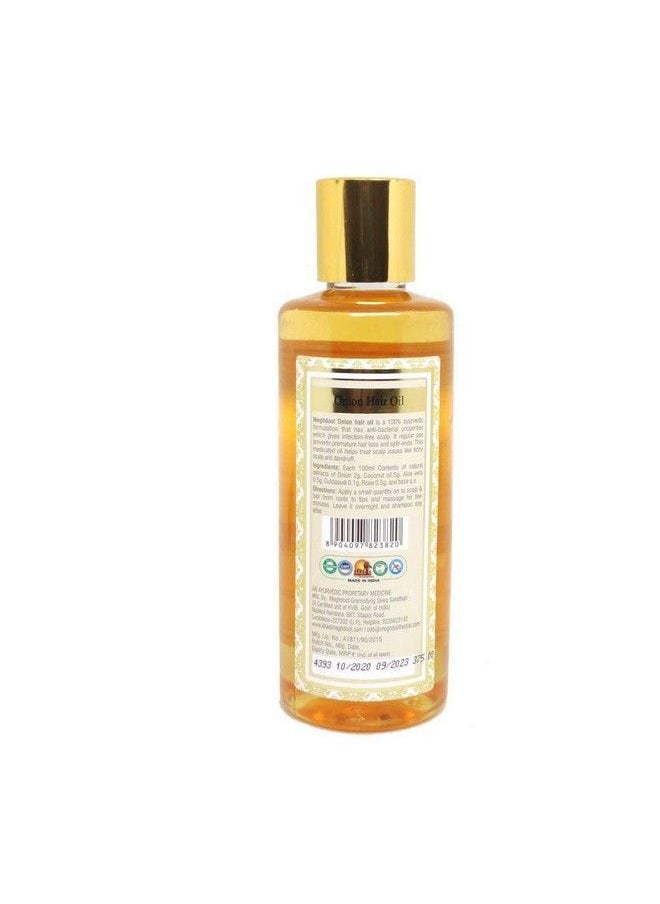 KHADI MEGHDOOT - Onion Hair Oil 210Ml For Split Ends & Premature Hair Loss - Image 1