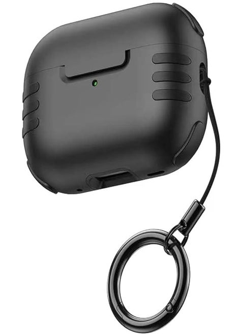 Airpods 3 Case Cover For Women Men Cat Shaped Design Protective Case With Carabiner Compatible With Airpods 3Rd Generation 2021 Black