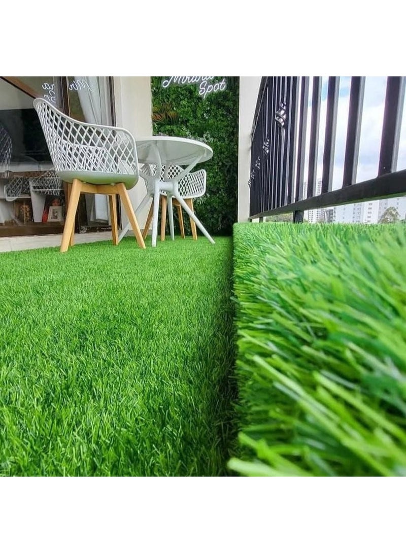 سجادة نجيلة عشب صناعي أخضر – 2 متر × 1 متر × 2 سم - Image 3