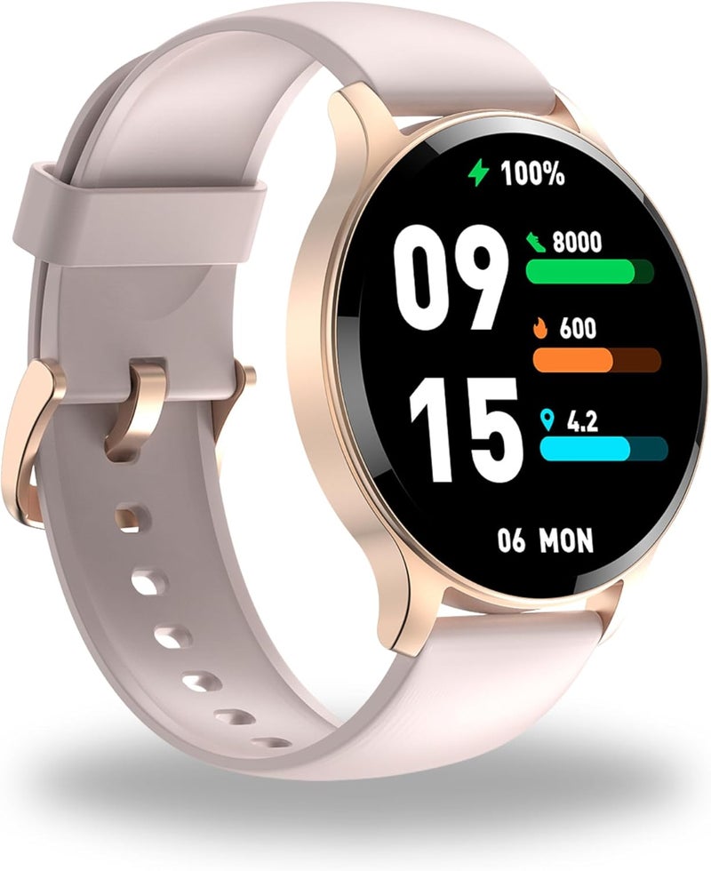 Smart Watch For Women, UAETECH 1.45" Women Watch 100 Sports Mode - Answer Call/Fitness Tracker/Blood oxygen- Sleep monitor/Heart Rate Tracker / IPX8 Waterproof For IOS,Android (Pink) - Image 1