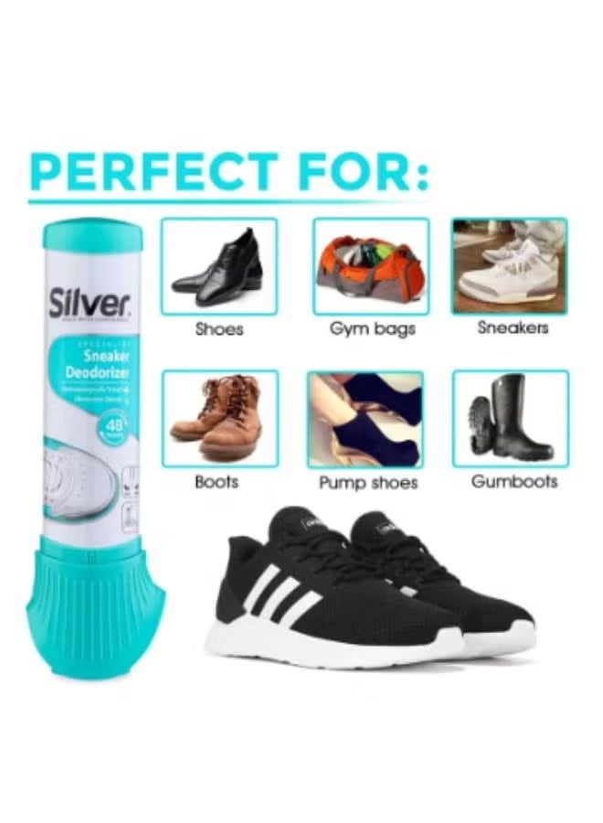 Silver Deodorizing spray for sports shoes, bags, and more – 100 ml - Image 2