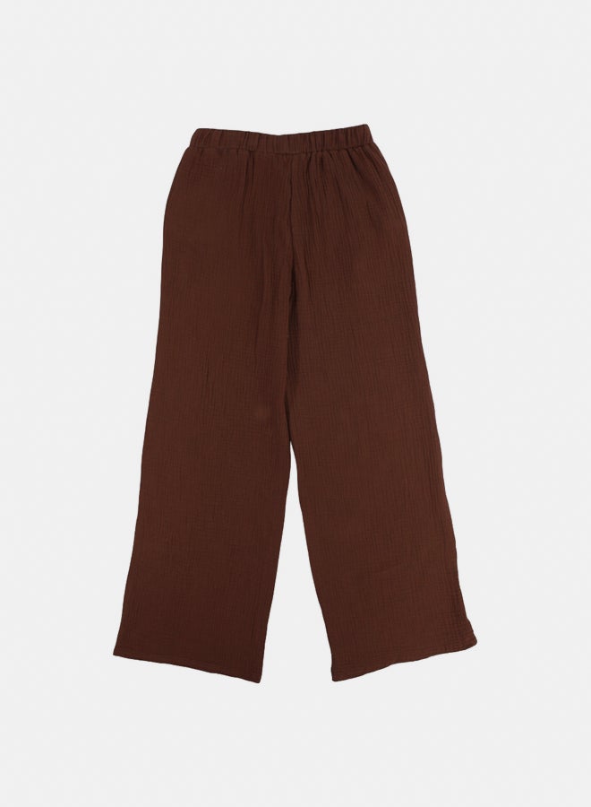 playmore Brown Cotton Pants - Image 2