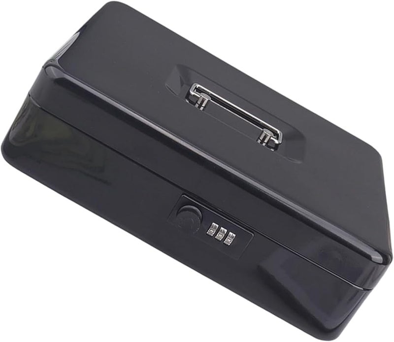 Black Digital Safe 6 Digit Code Security Box For Home Office Valuables - Image 5