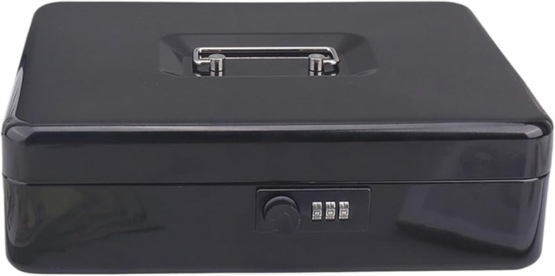 Black Digital Safe 6 Digit Code Security Box For Home Office Valuables - Image 4