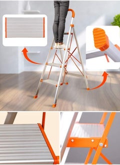 Beauenty 4-Step Aluminium Ladder with Non-Slip Steps Lightweight u0026 Durable for Home Kitchen Office and Outdoor Use  Foldable Design for Easy Storage and Maximum Stability  - Image 3