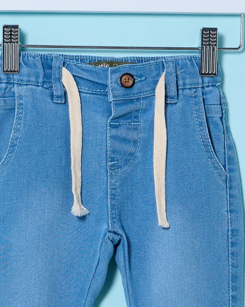 Redtag Infant Boys Blue Pull Jeans