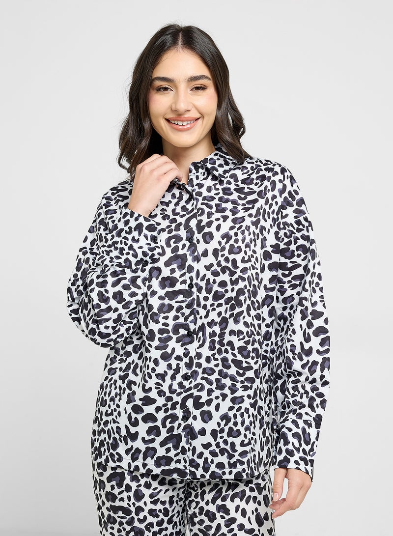 Ginger Animal Print Shirt & Pj Set - Image 3