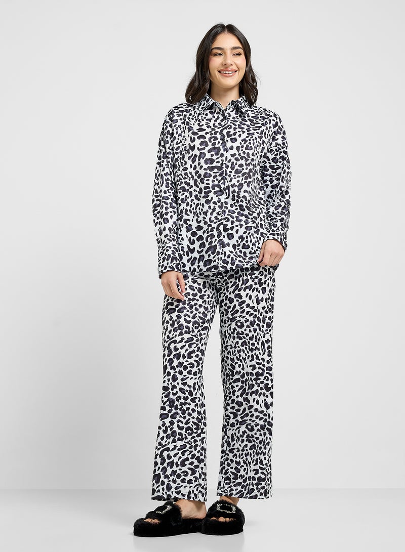 Ginger Animal Print Shirt & Pj Set - Image 5