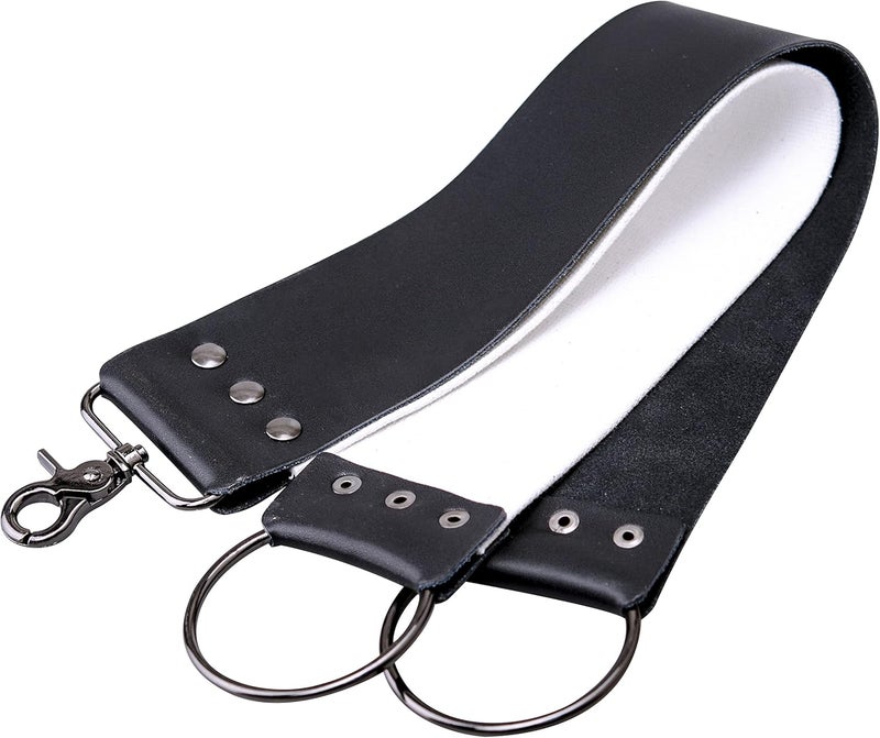 Grandslam Straight Razor Shave Ready Handmade Sharpened, 420 Steel Straight Razor Blade, 2 Layers Long Leather Canvas Strop, Sharpening Stone,2 Side Grit 3000 Waterstone Knife Sharpener - Image 5