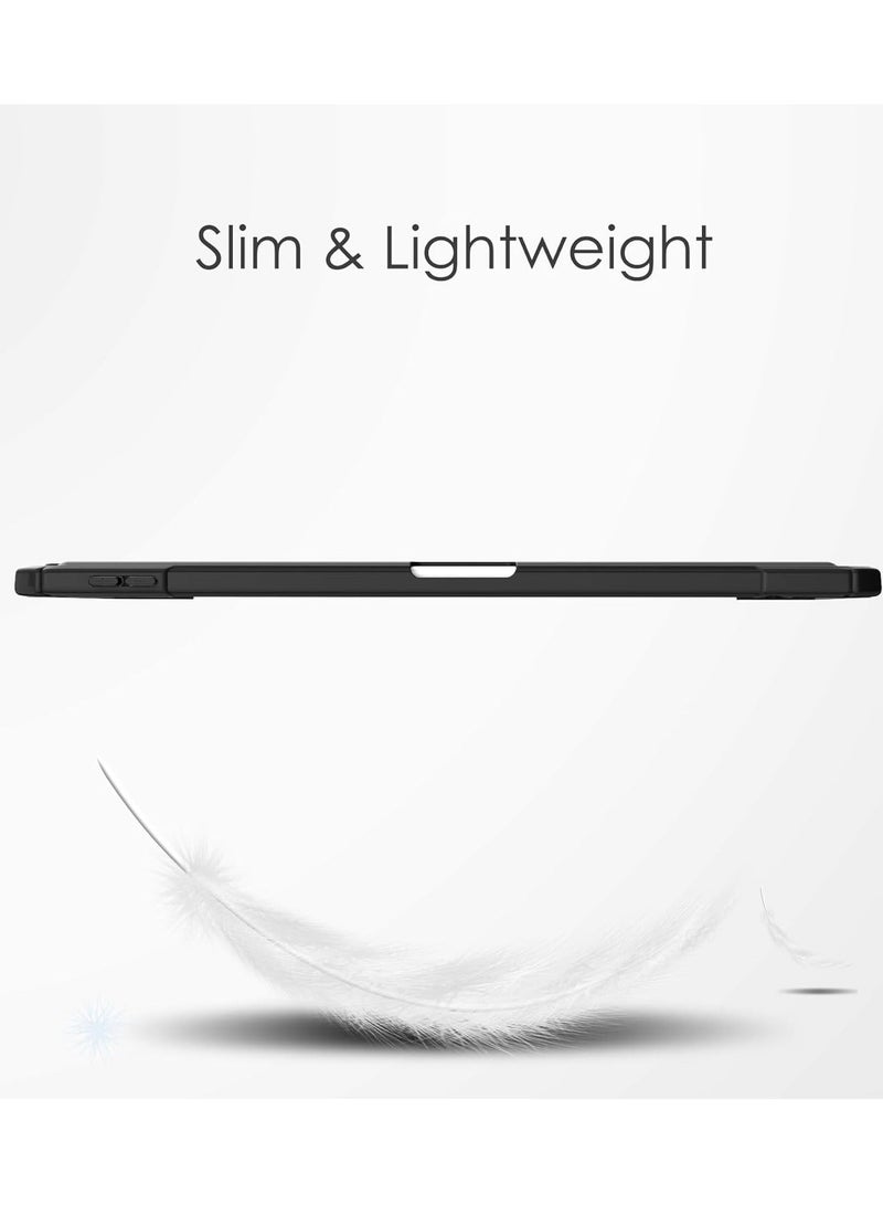 general Case Compatible with Compatible with iPad Air 6th Generation 2024 10.9 inch,Shockproof Hard Shell TPU Clear Cover With Pencil Holder and Auto Sleep/Wake - Image 3