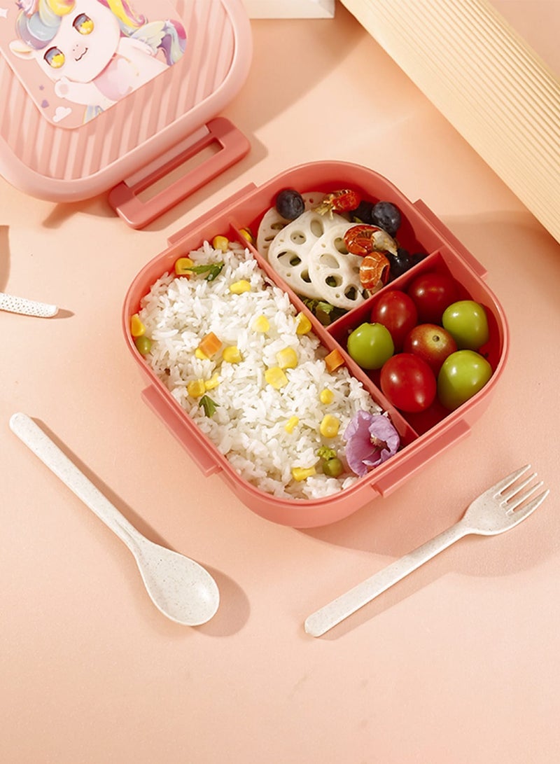 ROEIEIS Lunch Box Kids, Bento Box Kids 1300ml, Seal Fruit Box Leakproof, Lunch Containers BPA Free Dishwasher & Microwave Safe - Image 4