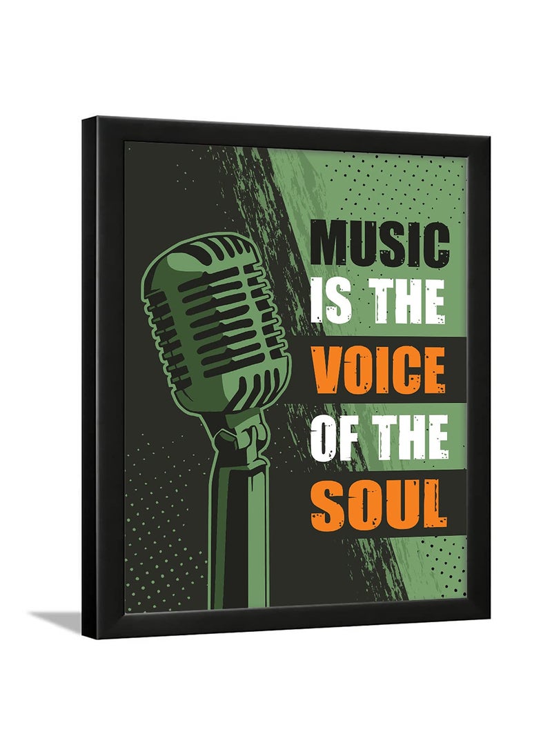 Chaka Chaundh Chaka Chaundh Music Quotes Wall frame Framed Music Posters Music Quotes Frames Music Quotes Framed Wall Paintings Best Vintage Music Poster 34 cm x 27 cm x 4 cm Smoky black 