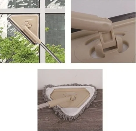 Ecoses Vip Triangle Mop Glass Wall Ceiling Tile Parquet Cleaner Set