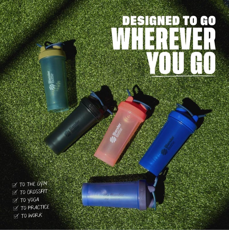 BlenderBottle Blender Bottle Classic V2 Shaker Perfect for Protein Shakes and Pre Workout, 20-Ounce (3 Pack), Red, Green, Plum - Image 5