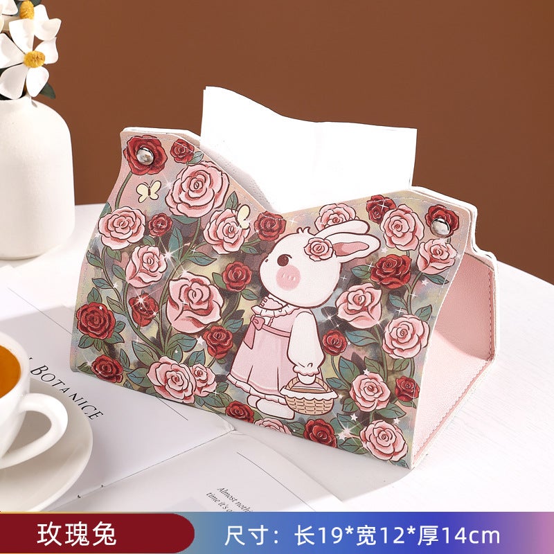 Generic Luxury Car Tissue Dispenser Rose Rabbit