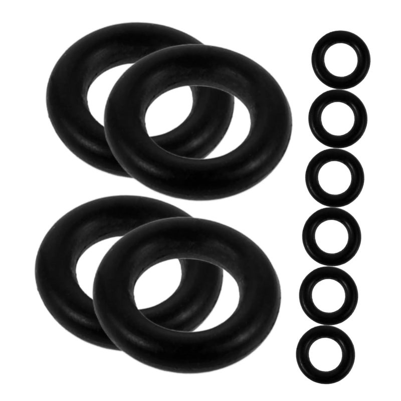 10-Piece Valve Stem Seal Kit Rubber Sealing Rings for Oil Return Valves Replacement Compatible Automotive Applications - Image 1
