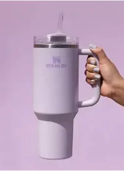 40oz H2.0 Quencher Tumbler – Orchid Matte Finish, Stainless Steel, Leak-Resistant Travel Mug with Handle & Reusable Straw, Double Wall Vacuum Insulated, Keeps Drinks Ice-Cold for 12 Hours, Hot for 7 Hours, Durable, Sweat-Proof, Eco-Friendly Drinkware