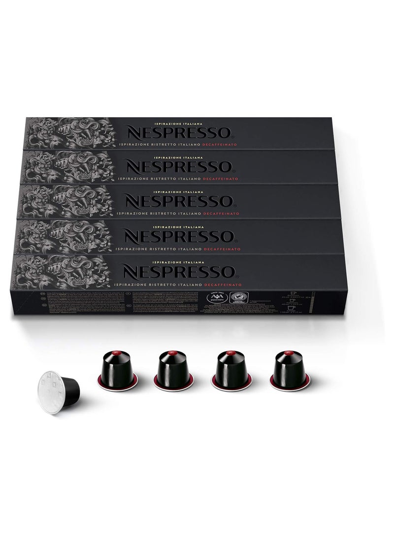 Nespresso OriginalLine: Ristretto Decaffeinato (50 Count) Pack of 5 - Image 1