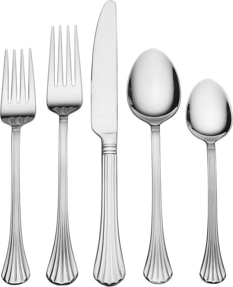 Pfaltzgraff Southport 20Piece Flatware Set Silver - Image 1