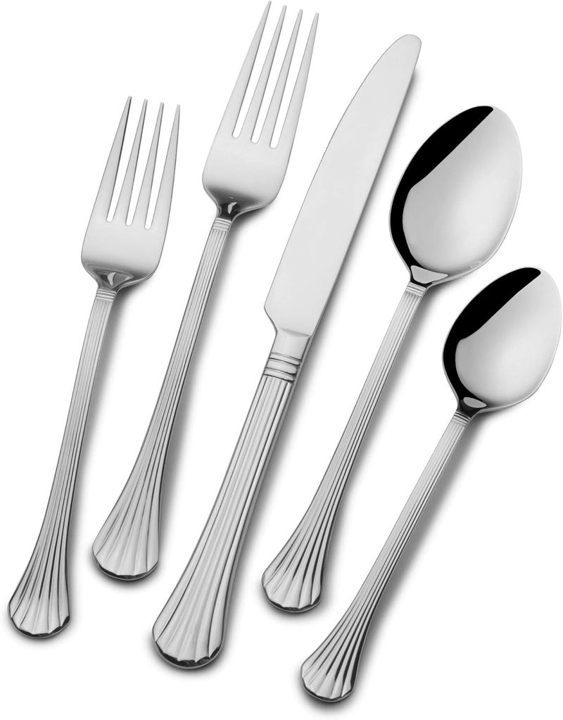 Pfaltzgraff Southport 20Piece Flatware Set Silver - Image 2