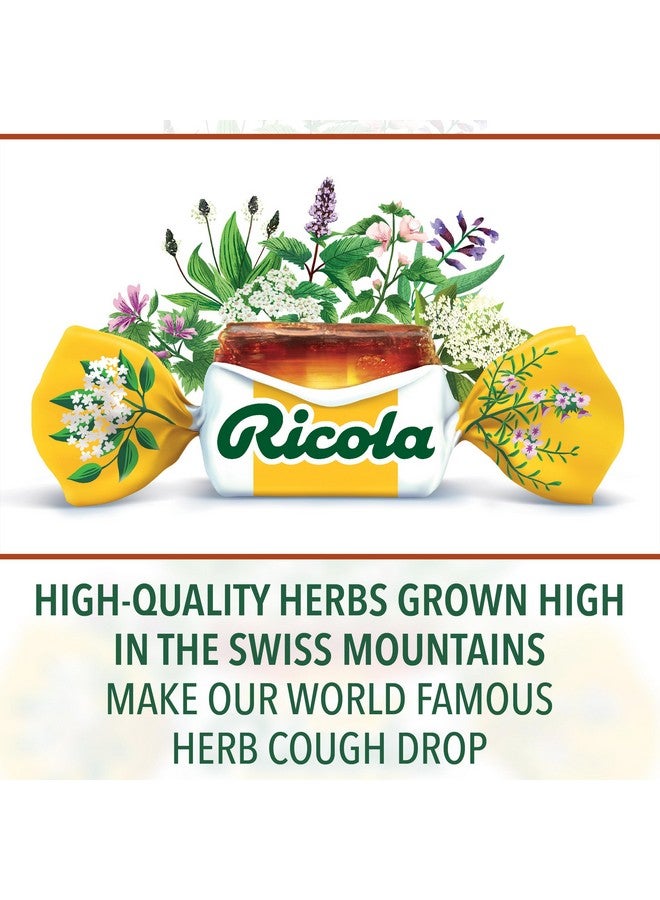 ريكولا قطرات ريكولا للسعال بنكهة الأعشاب السويسرية الخالية من السكر، 19 قطعة، مضادة للسعال وملطفة للحلق مع المنثول الطبيعي، طعم لطيف لتخفيف أعراض السعال وتهيج الحلق - Image 3