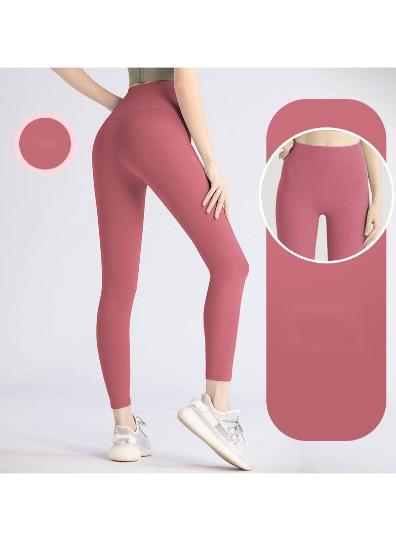 Generic New Yoga Pants Women Peach Hip High Waist Lift Hip Exercise Fitness Pants Belly Tight Yoga Pants Women  - Image 1