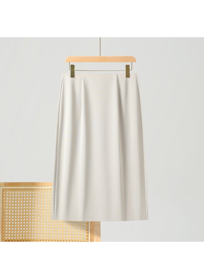 Fapai Women's Suit Skirt Simple Commuting Versatile Light Workplace Back Slit Half Skirt - Image 4