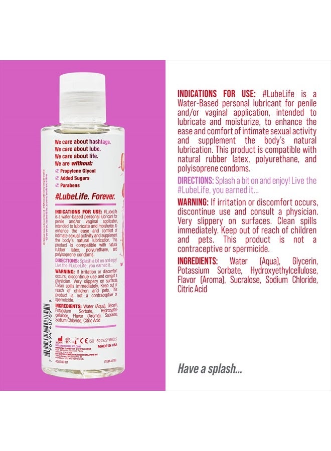 Lube Life Water-Based Strawberry Flavored Lubricant, Personal Lube for Men, Women and Couples, Made Without Added Sugar, 8 Fl Oz  - Image 3