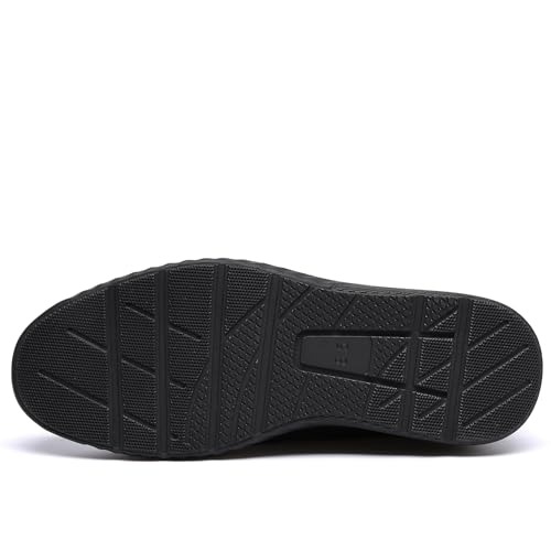 DECARSDZ Mens Dress Casual Oxfords Shoes Lace-up Fashion Shoes Brogue Shoes for Men Black - Image 3
