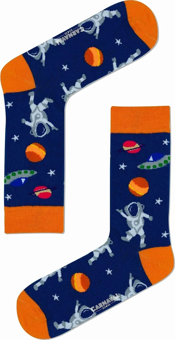 كارنافال سوكس Mars Astronaut Spaceship Patterned Colorful Socks
