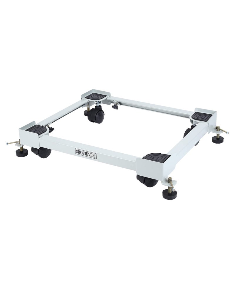 Shop4Ever Adjustable Heavy Duty Front/Top Load Washing Machine Stand Trolley for “Metal” Front/Top Load Washing Machine Stand, “Heavy Load Fridge/Refrigerator, Dishwasher Stand” - Image 1