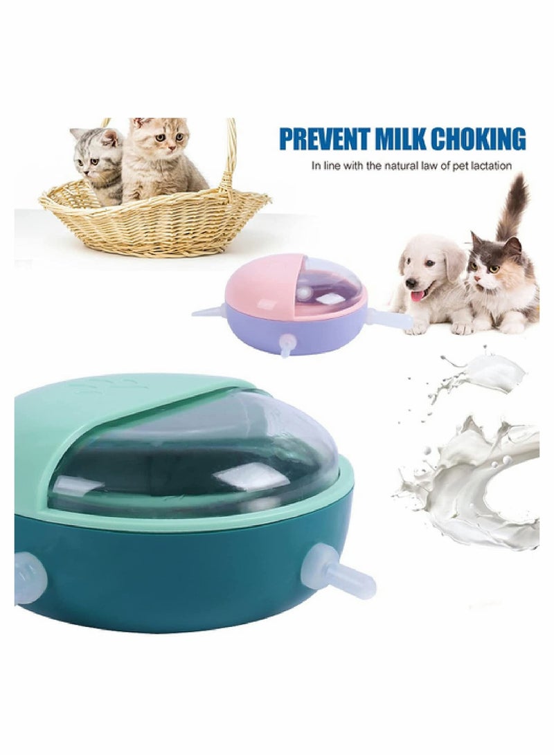 4 Nipples Puppy Nursing Station 180ML Silicone Puppy Pacifiers Pet Milk Feeder Feeding Bowl for New Born Pet Puppies Kitten Cats Dog Rabbits - Image 4