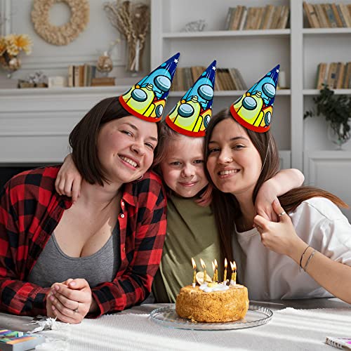 Festiko® Party Favour Children's Birthday Party Game Theme Paper Hat, Paper Hat Set -Game Theme Paper Hats 24 Pcs - Image 5