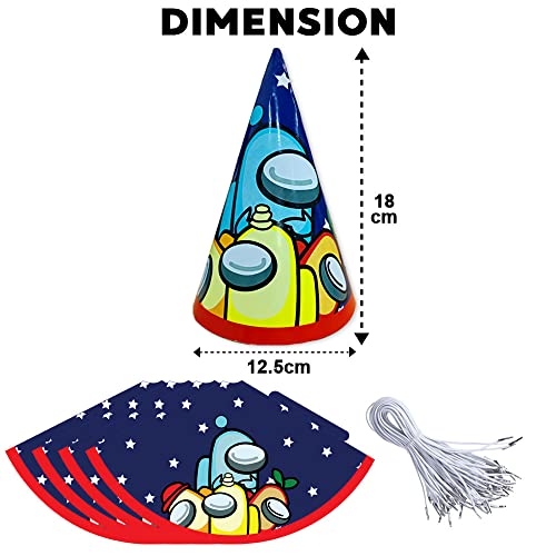 Festiko® Party Favour Children's Birthday Party Game Theme Paper Hat, Paper Hat Set -Game Theme Paper Hats 24 Pcs - Image 2