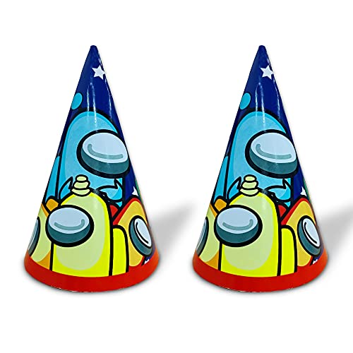 Festiko® Party Favour Children's Birthday Party Game Theme Paper Hat, Paper Hat Set -Game Theme Paper Hats 24 Pcs - Image 1
