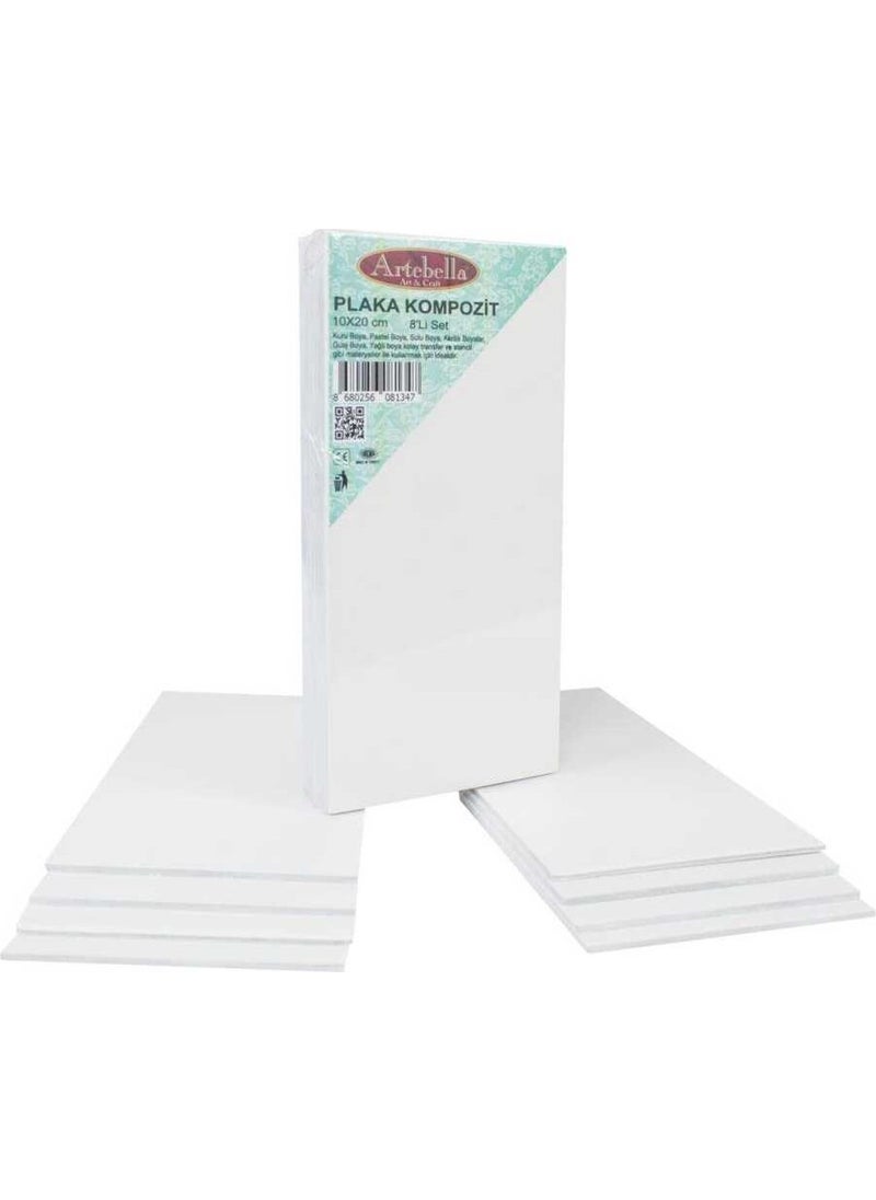 Artebella KPT8S Composite Plate 10 x 20 cm Set of 8  - Image 1