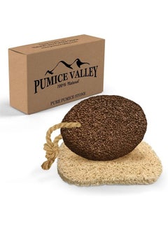 Pumice Stone for Feet Callus Remover - Earth Lava Foot Pumice Stone for Callous Warts Dead Skin Removal - Natural Exfoliating Stone Foot Scrubber for Dry Cracked Heels & Hands for Use in Shower