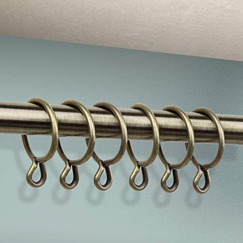 Rod Desyne 10 Count Eyelet Curtain Rings, 1-3/8-Inch, Antique Brass - Image 3